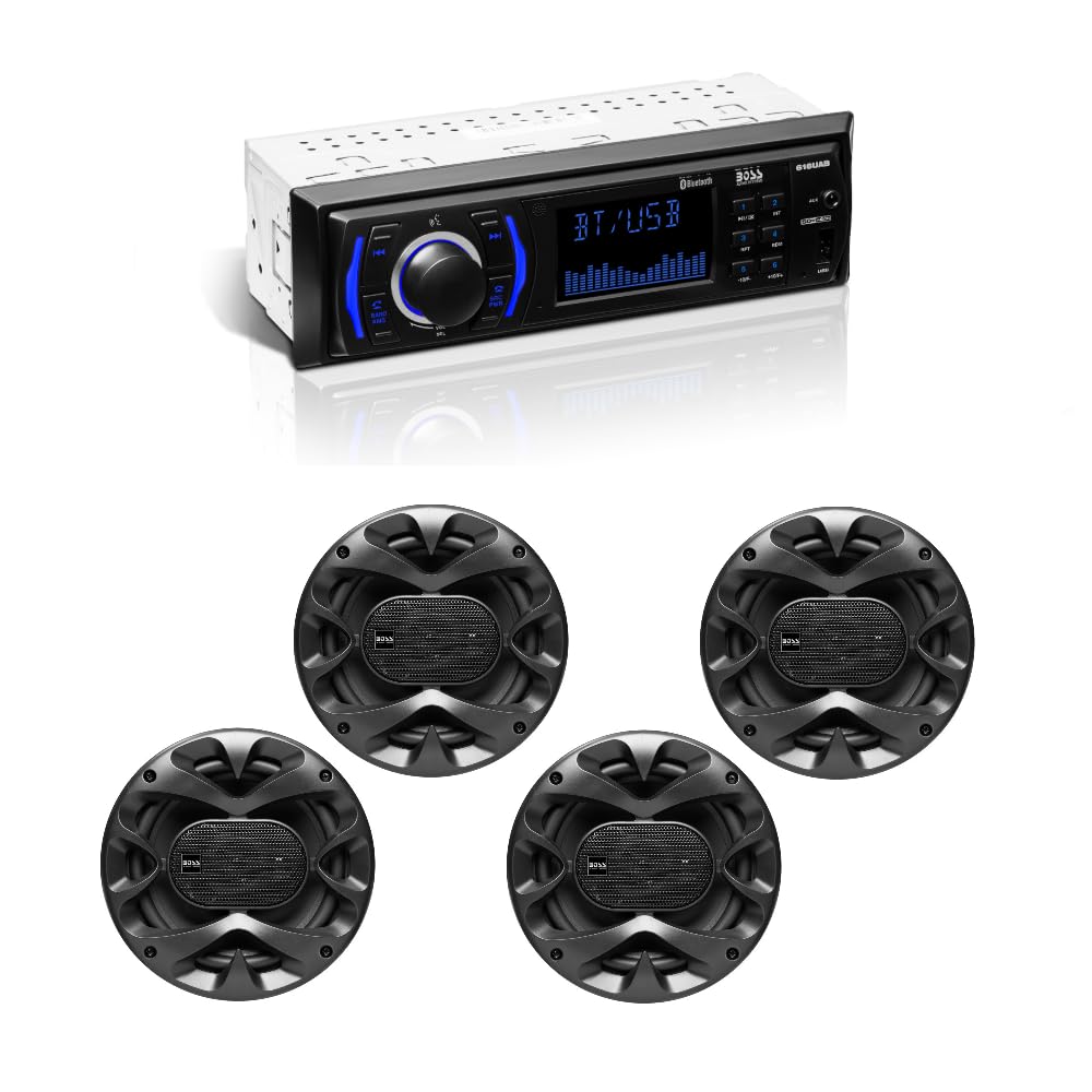 Amazon.com: BOSS Audio Systems 616UAB Bluetooth Radio + 4X CH6530B